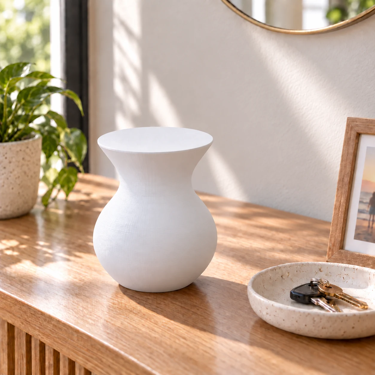 3D-Modell Vase 20220520 001 · Blanco · Visualización digital