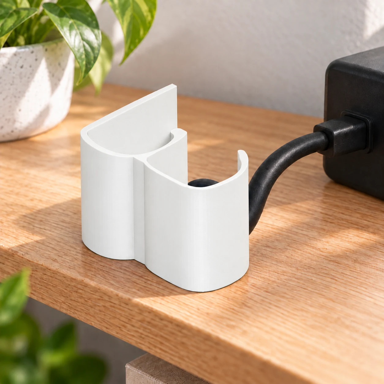 Cable Organizer Clamp · Blanco · Visualización digital