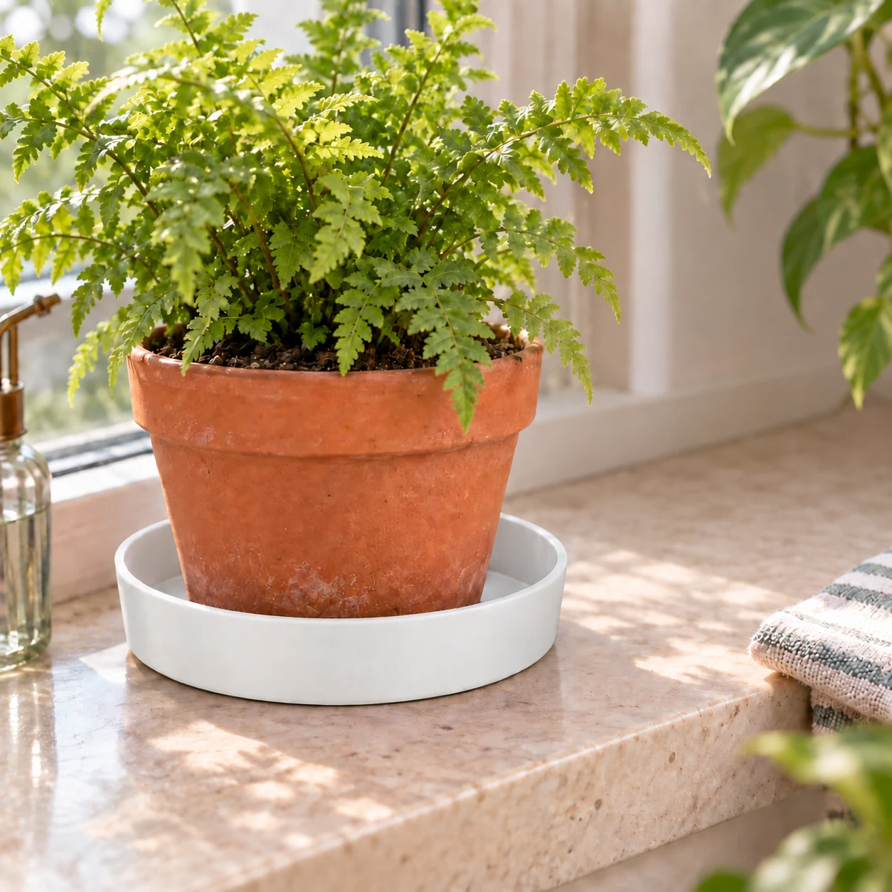 Parametric watertight planter dish · Blanco · Visualización digital