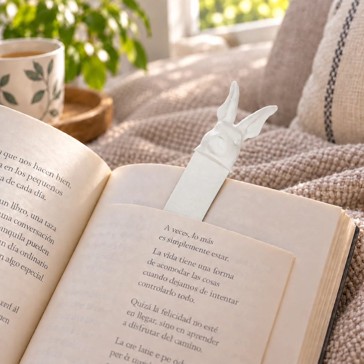 Bunny Rabbit bookmark · Blanco · Visualización digital
