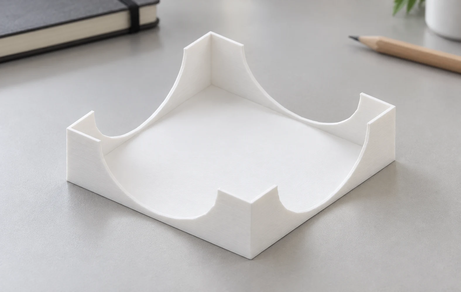 sticky note holder · Blanco · Visualización digital