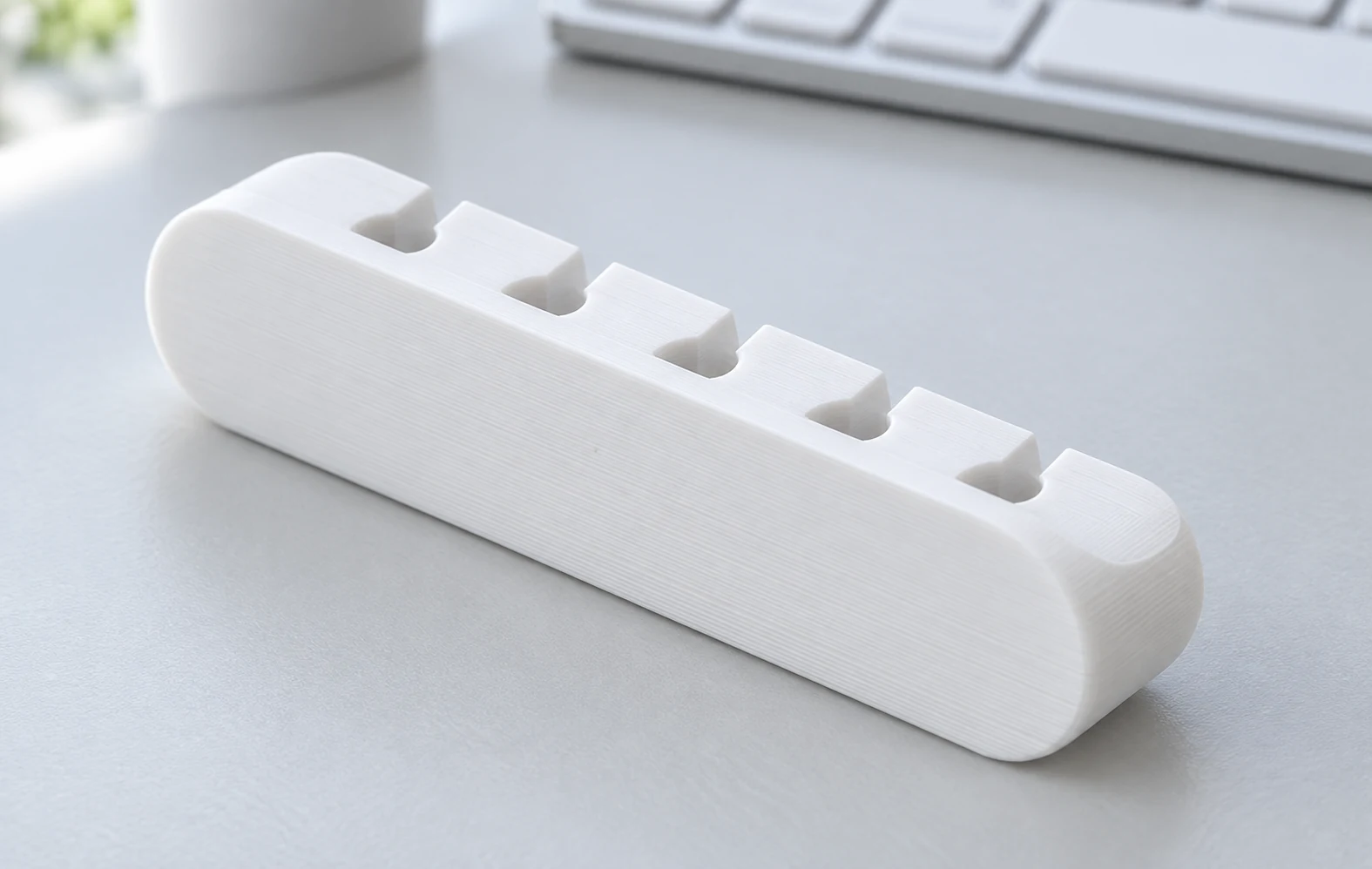 Cable Organizer · Blanco · Visualización digital