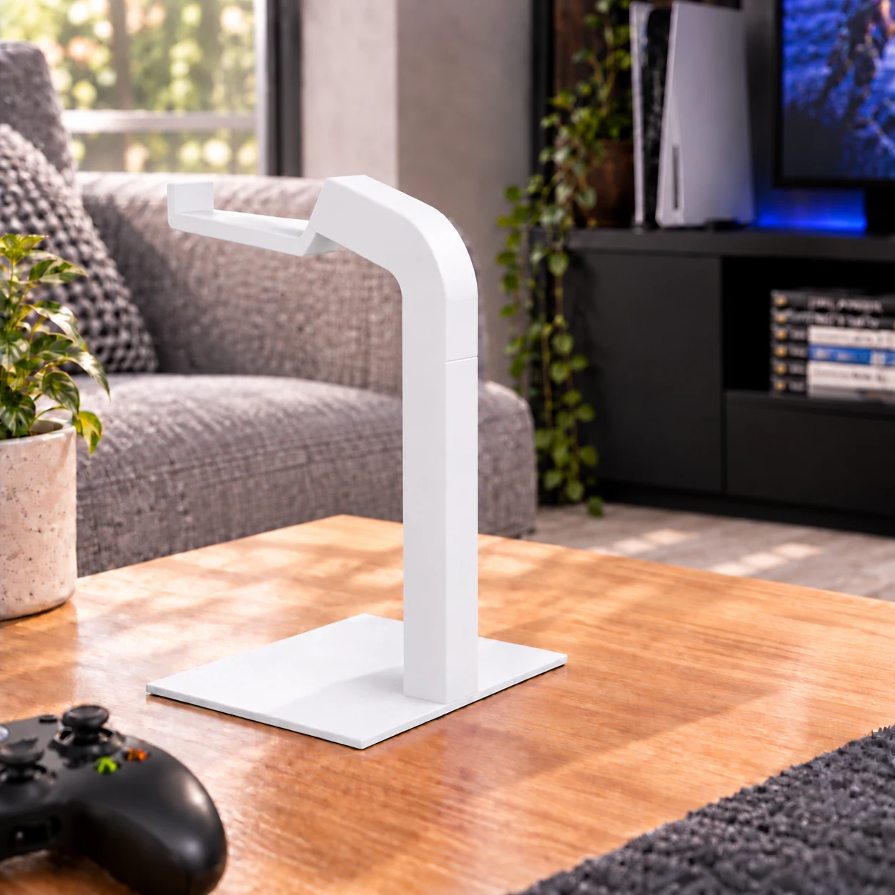 headphone and controller stand · Blanco · Visualización digital
