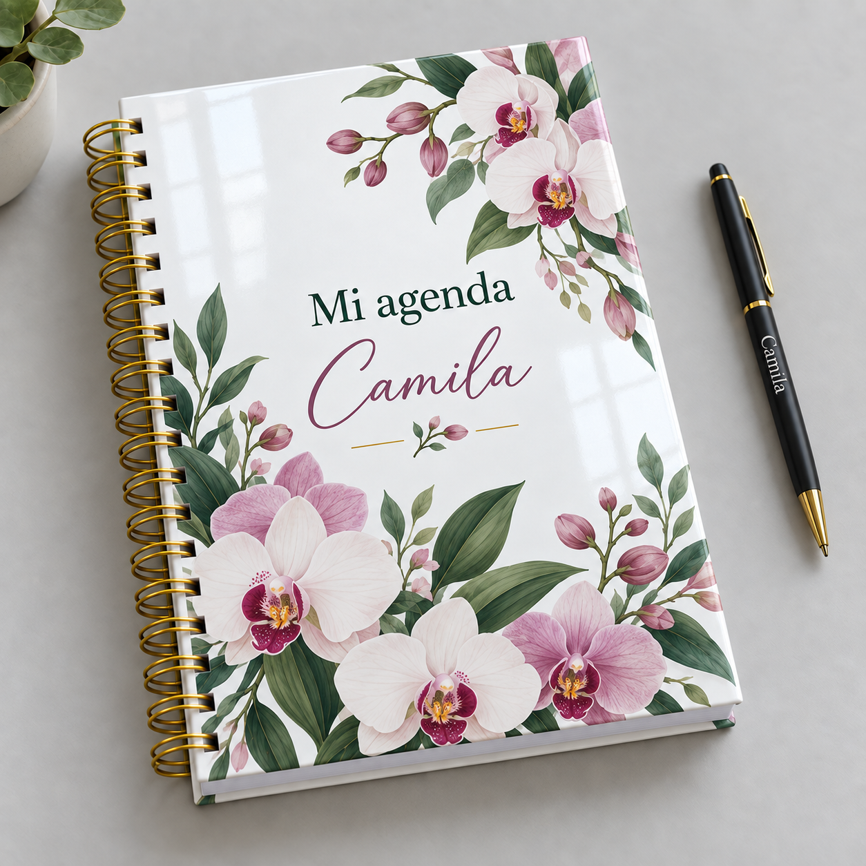 Mockup ilustrativo: Orquideas elegantes