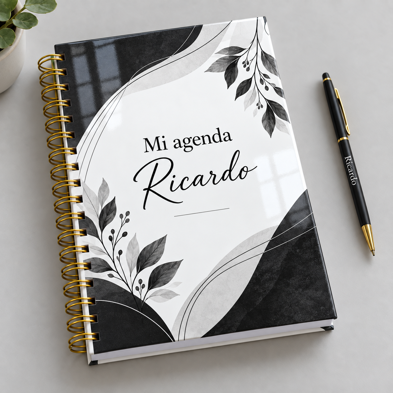 Mockup ilustrativo: Composicion monocromatica elegante