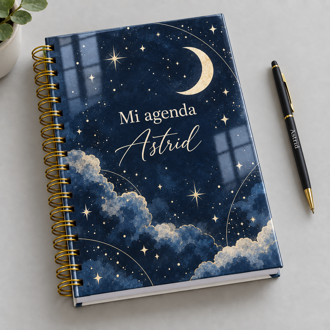 Mockup ilustrativo: Cielo estrellas ilustrado