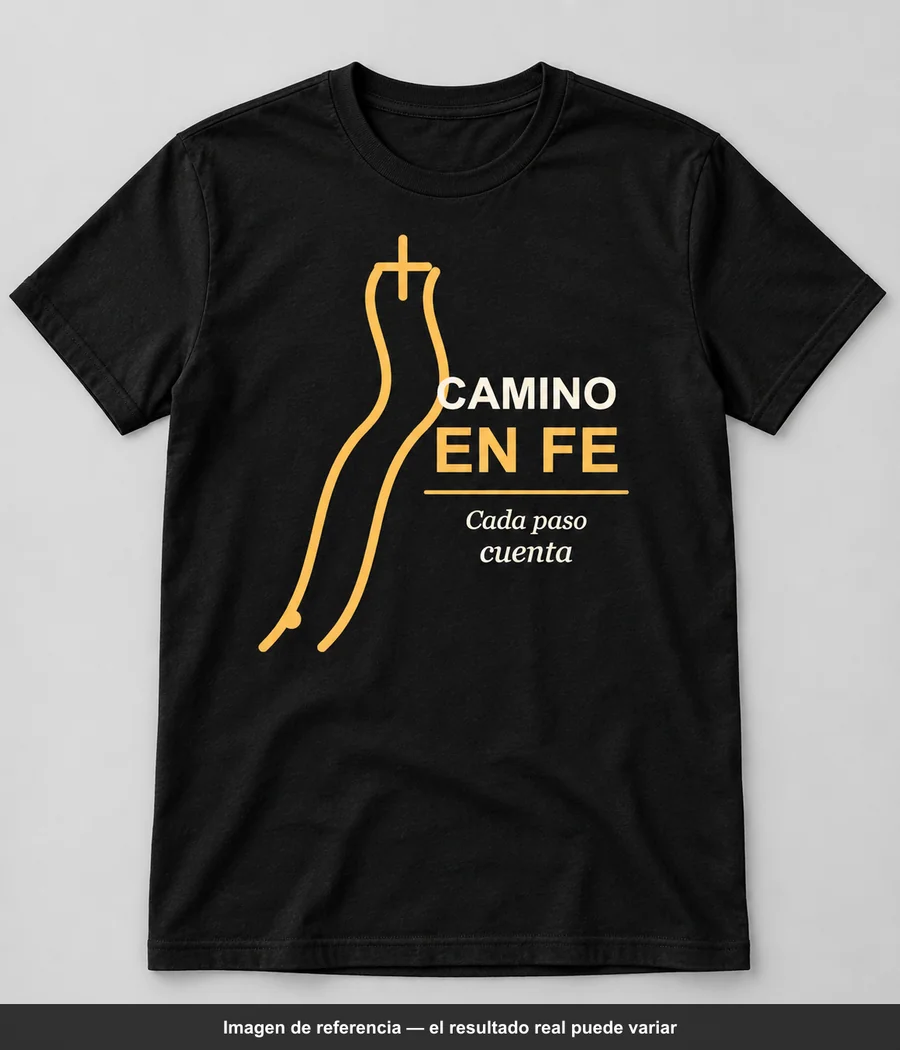 Mockup ilustrativo: CAMINO EN FE