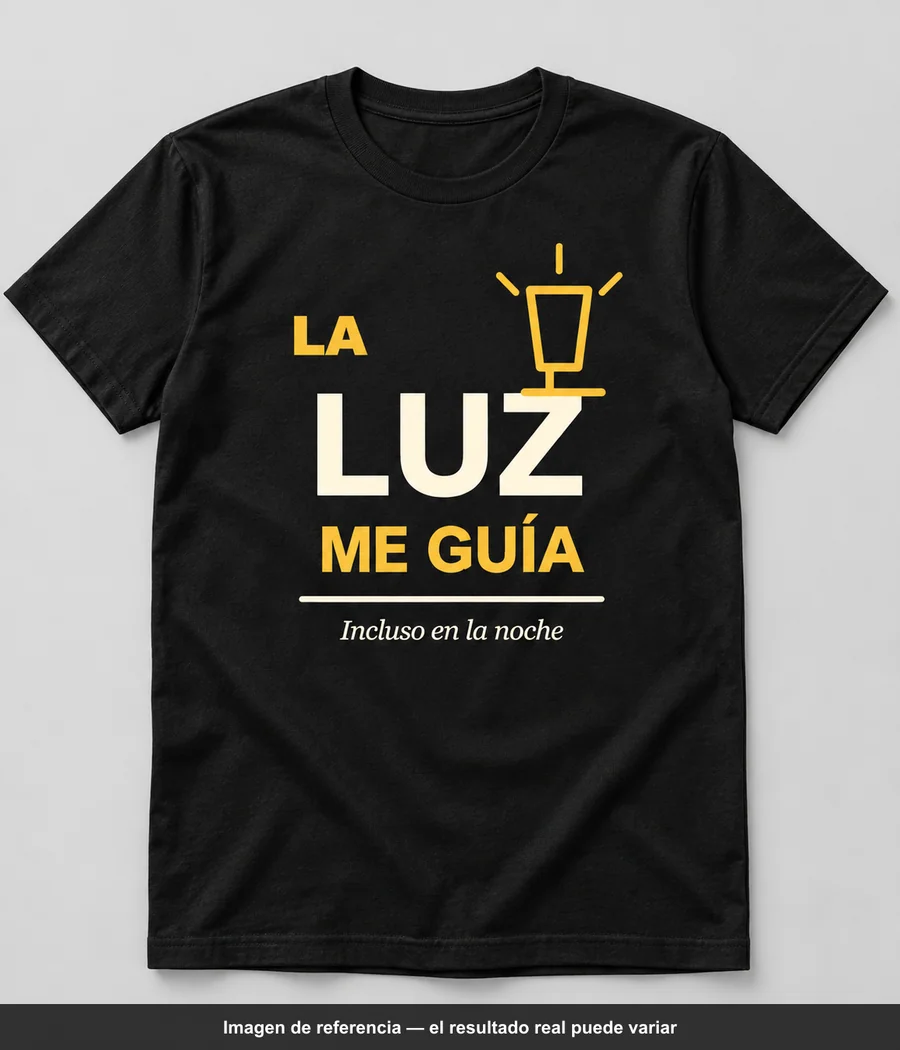 Mockup ilustrativo: LA LUZ ME GUÍA