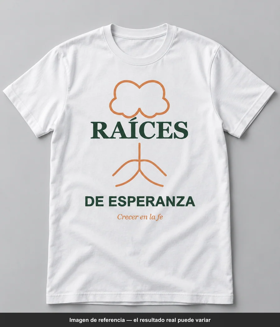 Mockup ilustrativo: RAÍCES DE ESPERANZA