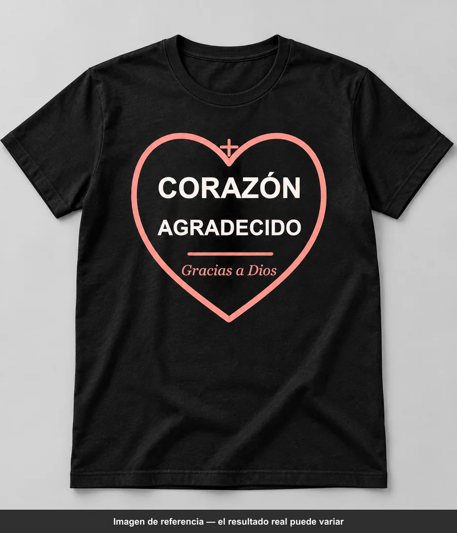 Mockup ilustrativo: CORAZÓN AGRADECIDO