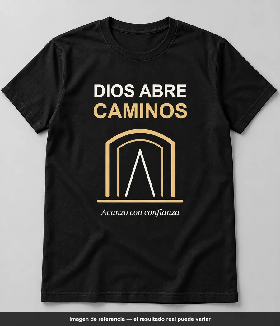 Mockup ilustrativo: DIOS ABRE CAMINOS