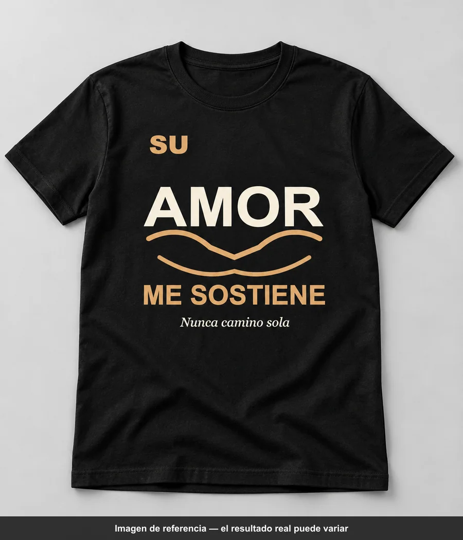 Mockup ilustrativo: SU AMOR ME SOSTIENE