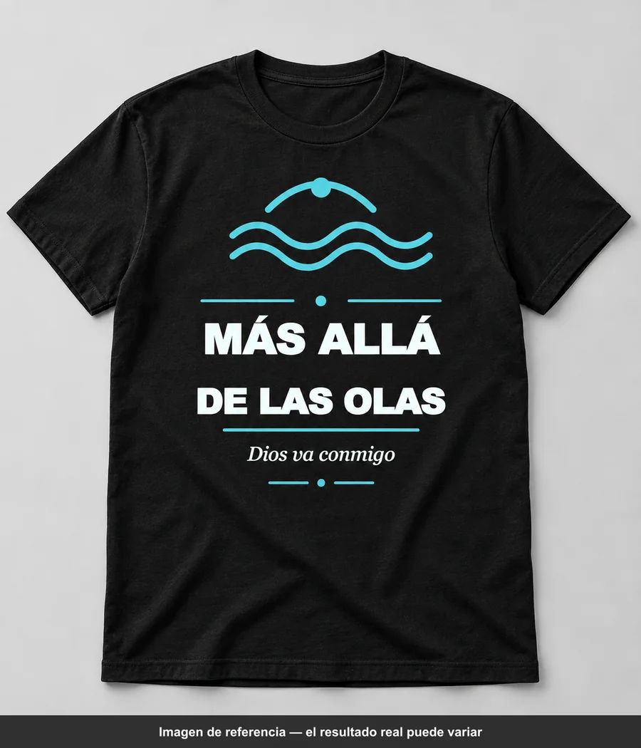 Mockup ilustrativo: MÁS ALLÁ DE LAS OLAS