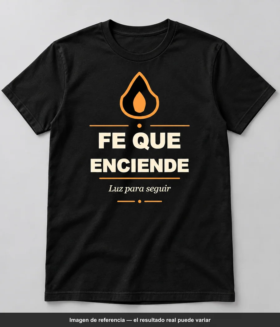 Mockup ilustrativo: FE QUE ENCIENDE