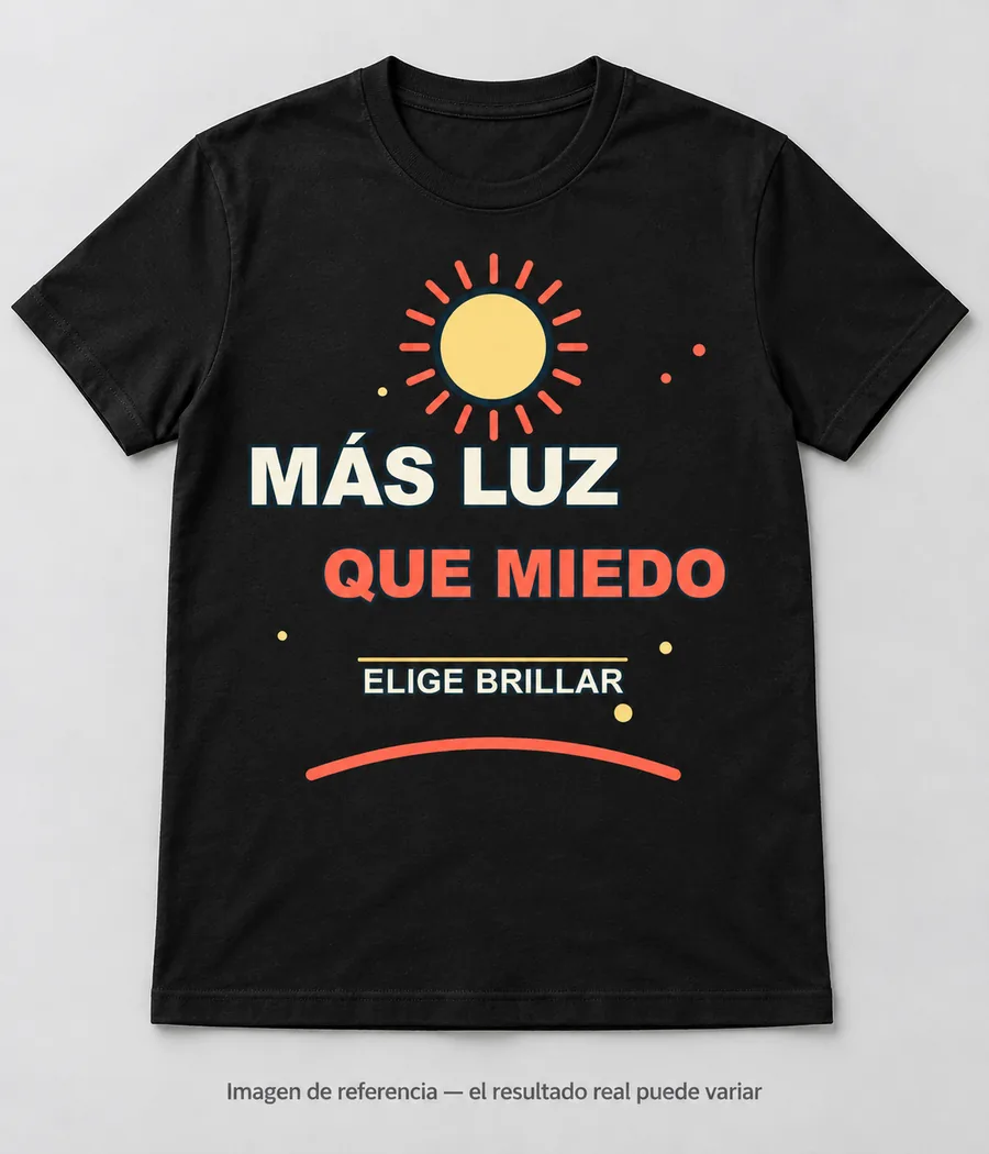Mockup ilustrativo: Más luz que miedo