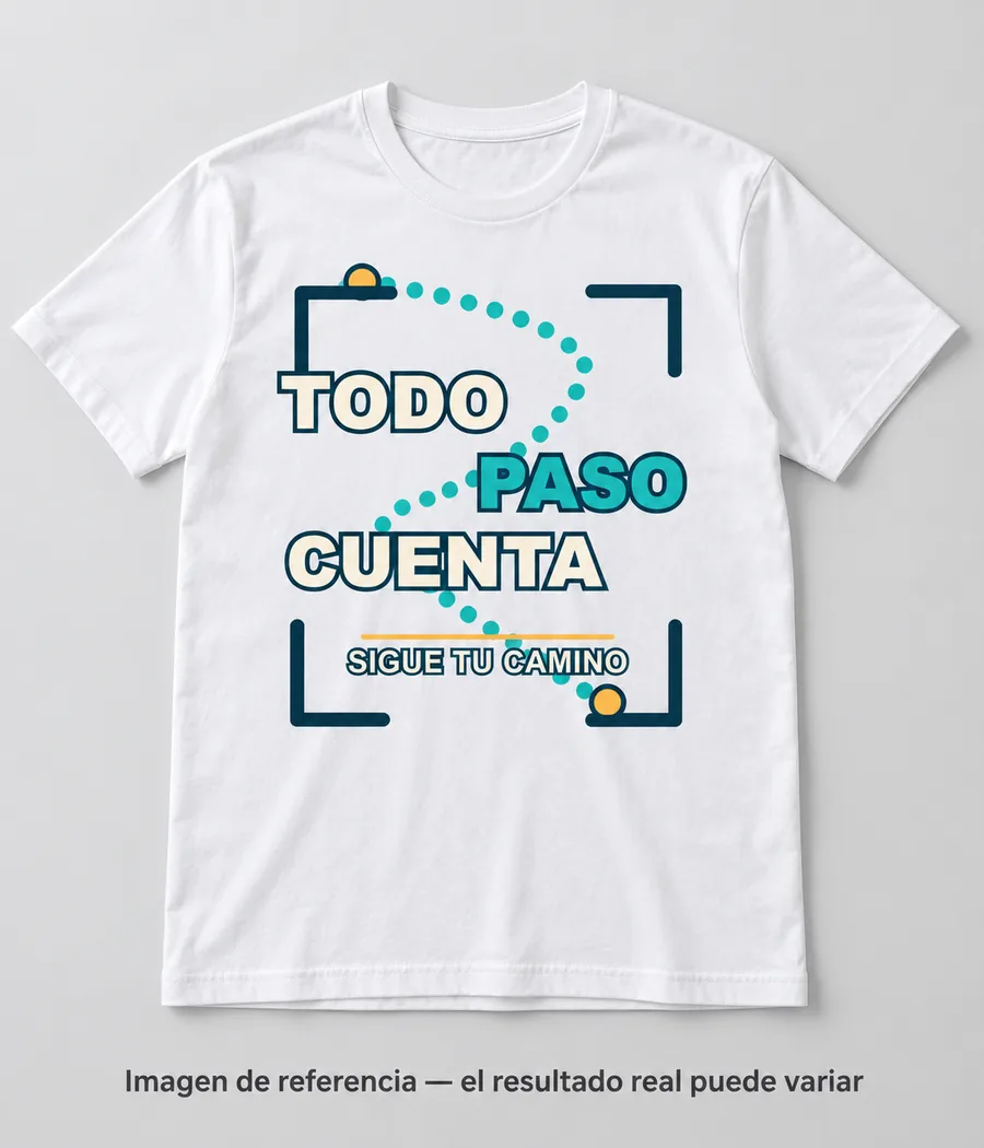 Mockup ilustrativo: Todo paso cuenta