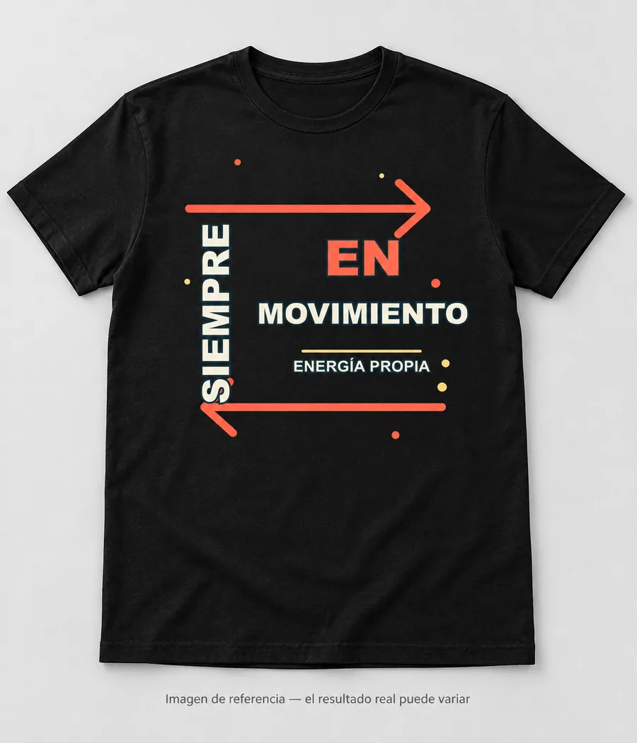 Mockup ilustrativo: Siempre en movimiento