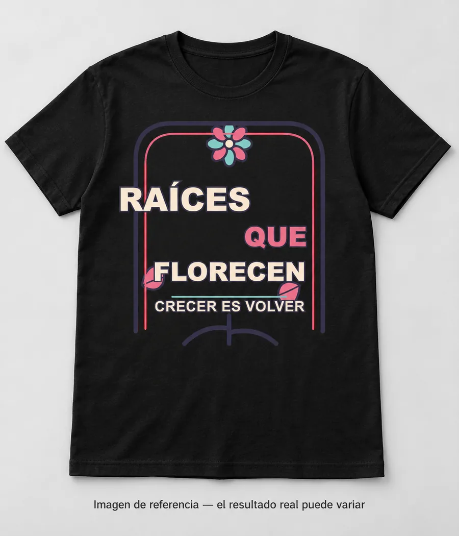 Mockup ilustrativo: Raíces que florecen