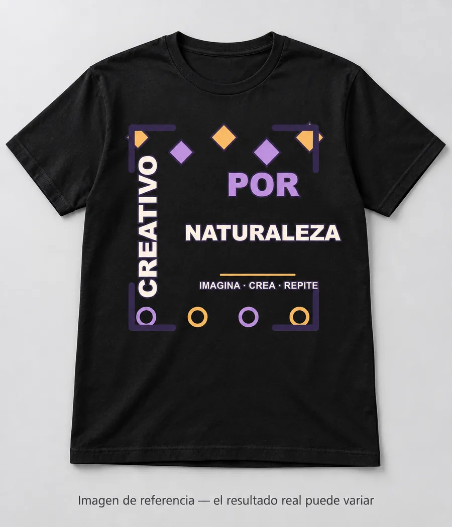 Mockup ilustrativo: Creativo por naturaleza