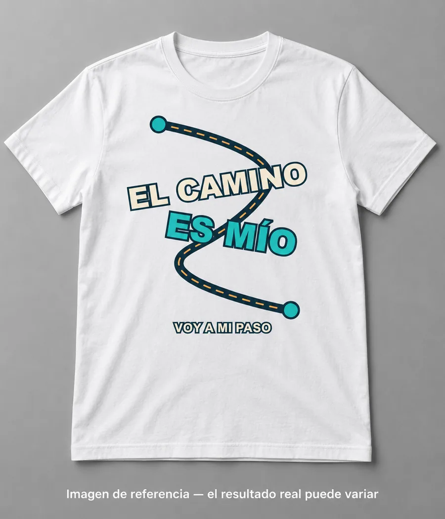 Mockup ilustrativo: El camino es mío