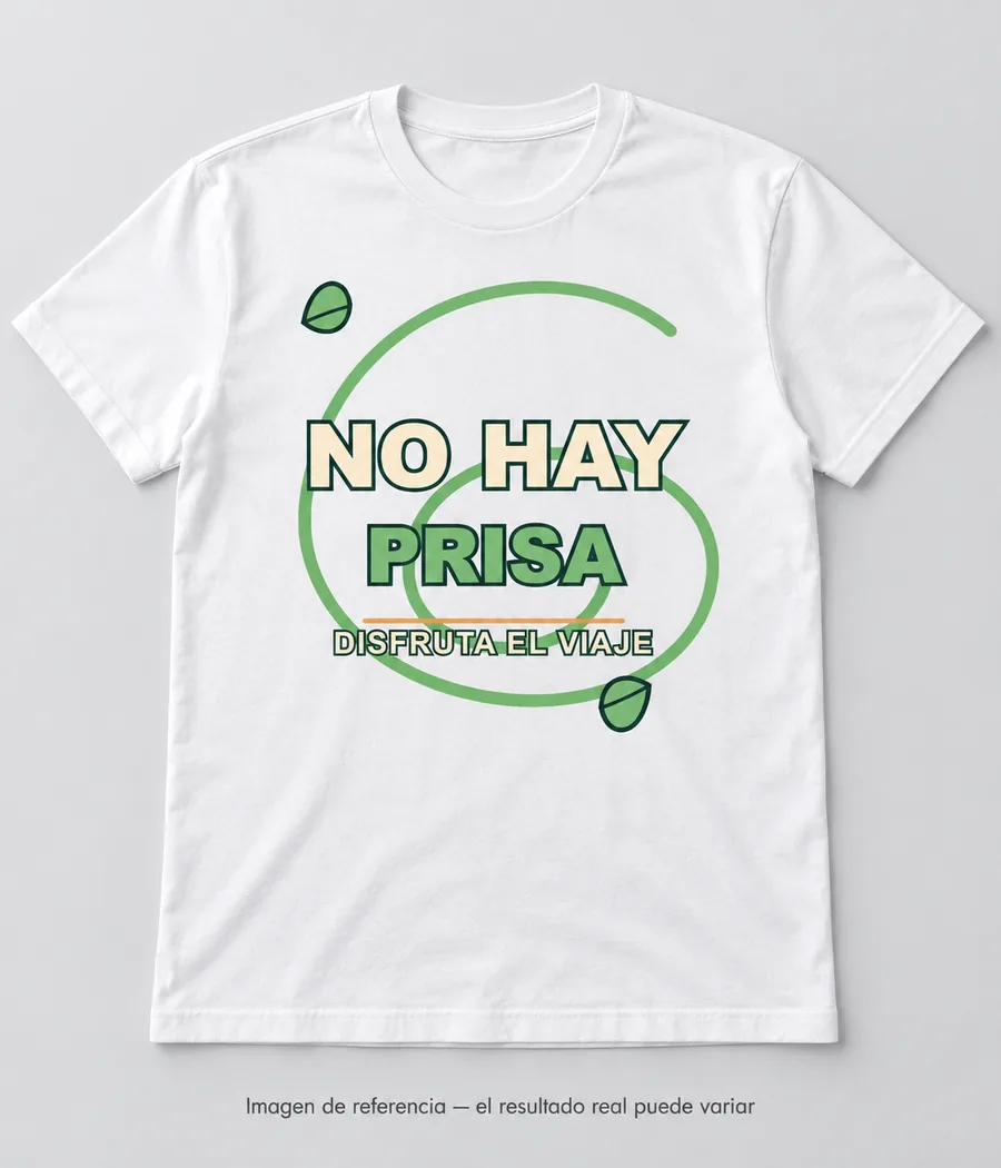 Mockup ilustrativo: No hay prisa