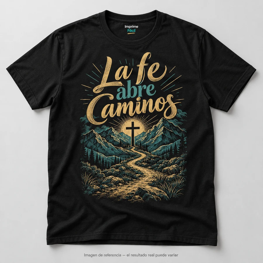 Mockup ilustrativo: La fe abre caminos
