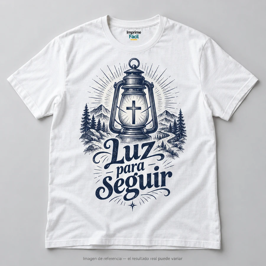 Mockup ilustrativo: Luz para seguir