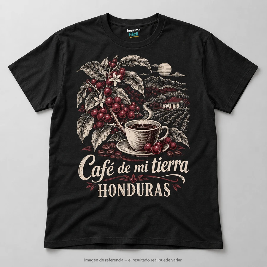 Mockup ilustrativo: Café de mi tierra