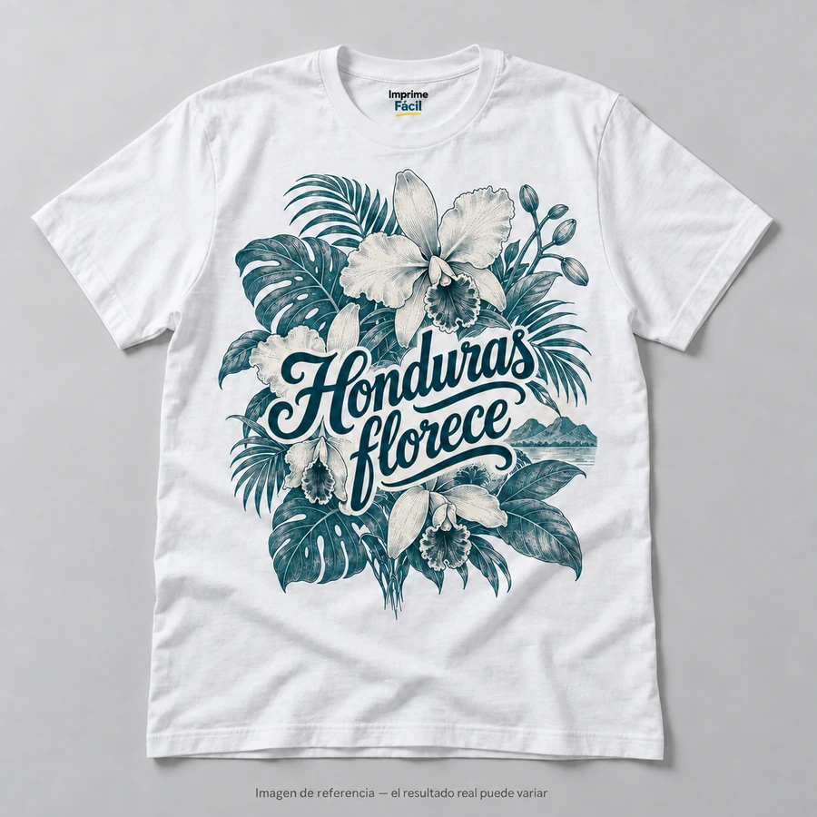 Mockup ilustrativo: Honduras florece
