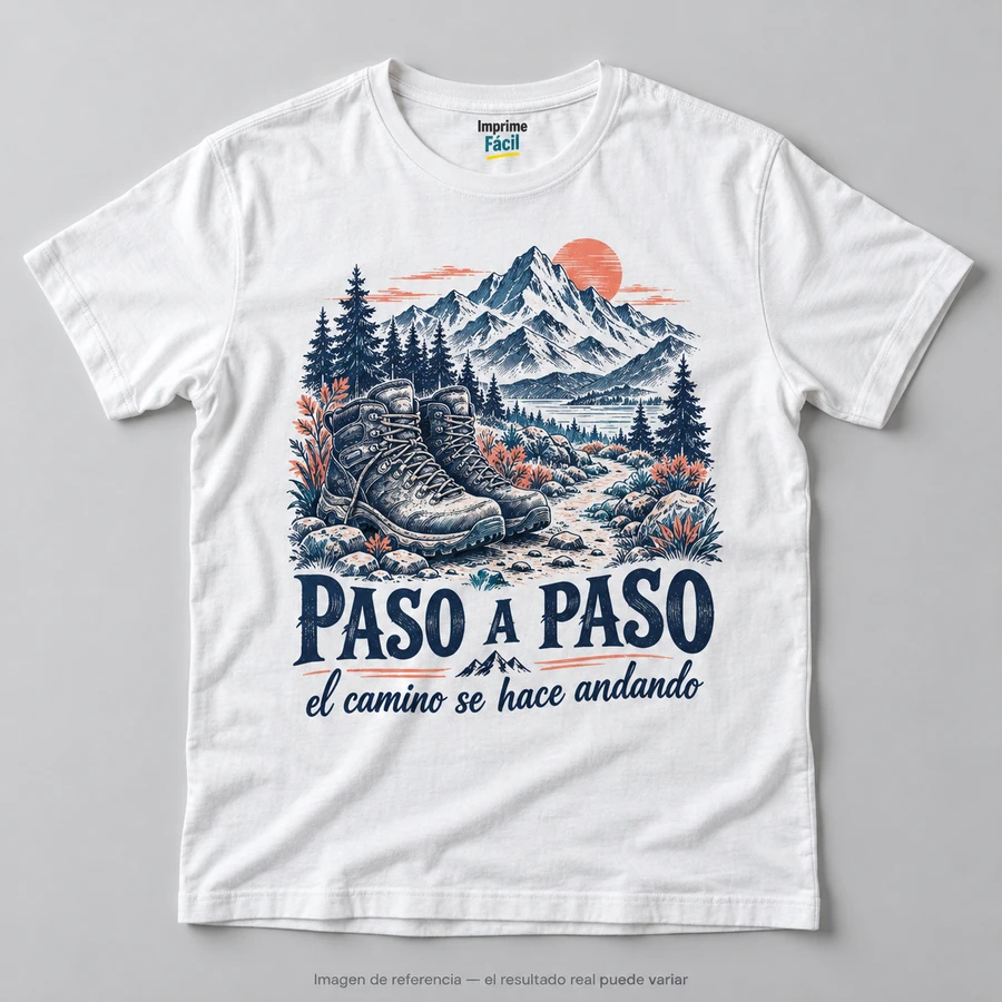 Mockup ilustrativo: Paso a paso