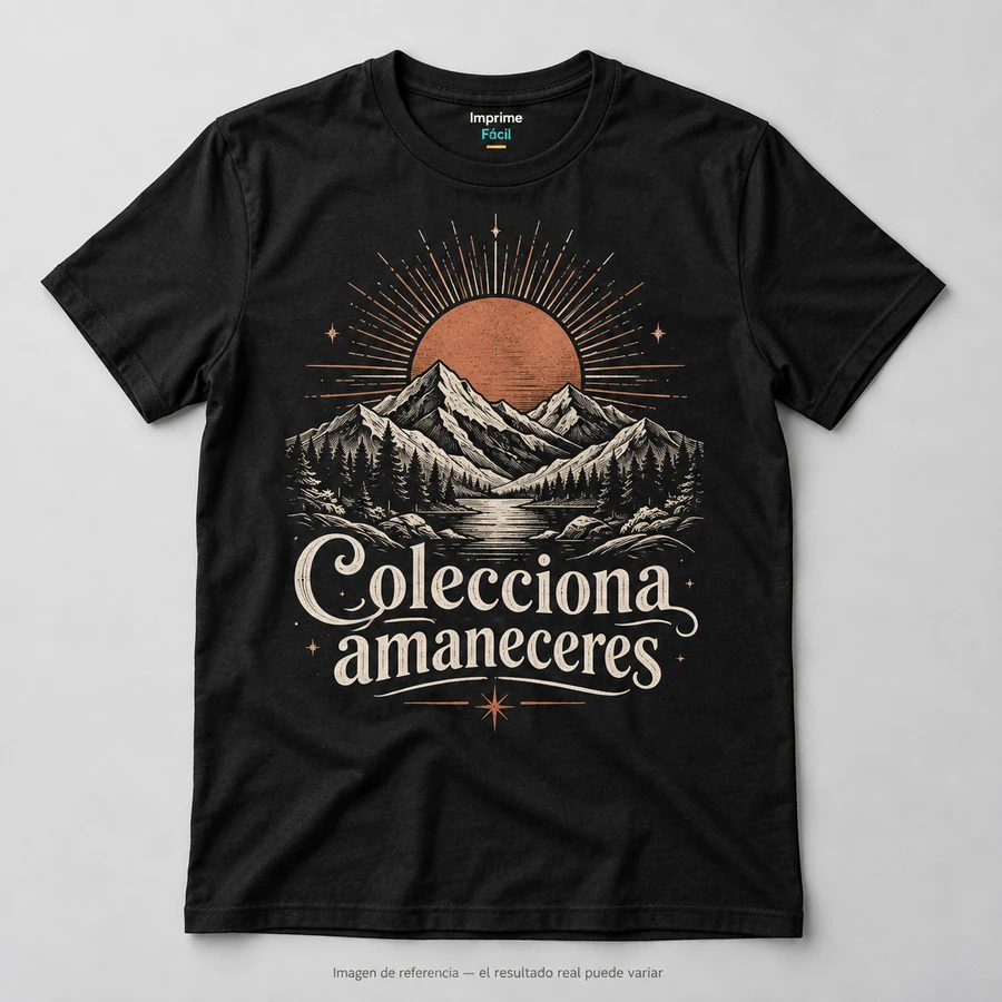 Mockup ilustrativo: Colecciona amaneceres