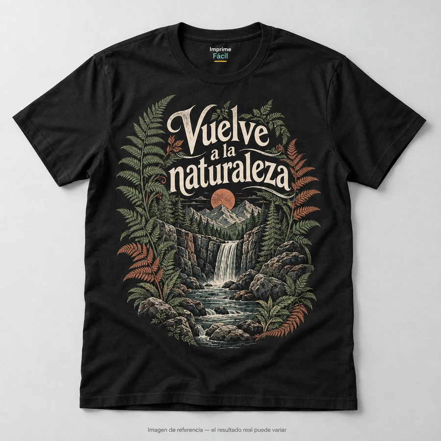 Mockup ilustrativo: Vuelve a la naturaleza