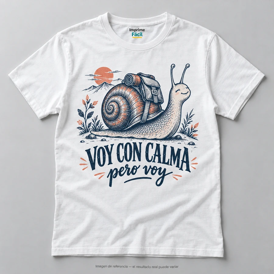 Mockup ilustrativo: Voy con calma