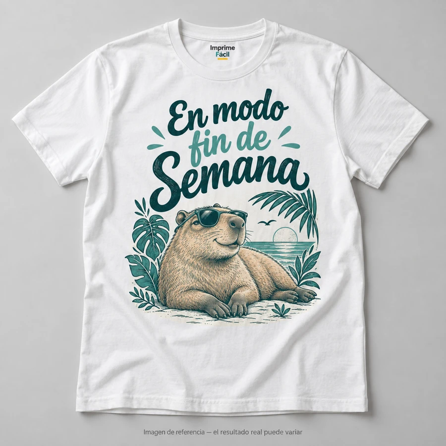 Mockup ilustrativo: En modo fin de semana