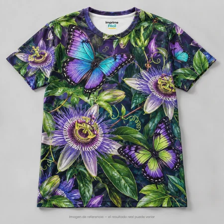 Mockup ilustrativo: Jardín de mariposas