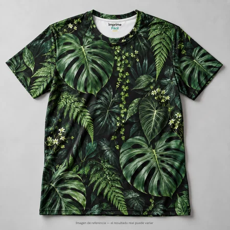 Mockup ilustrativo: Jardín nocturno