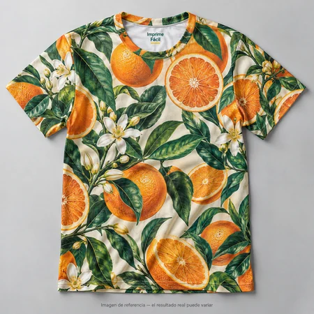 Mockup ilustrativo: Cítricos en flor