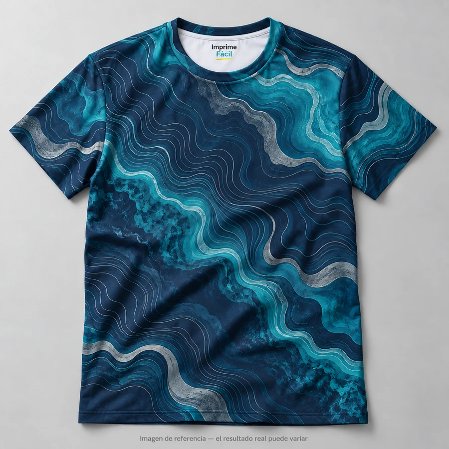 Mockup ilustrativo: Marea de líneas