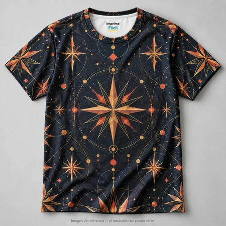 Mockup ilustrativo: Constelación abstracta