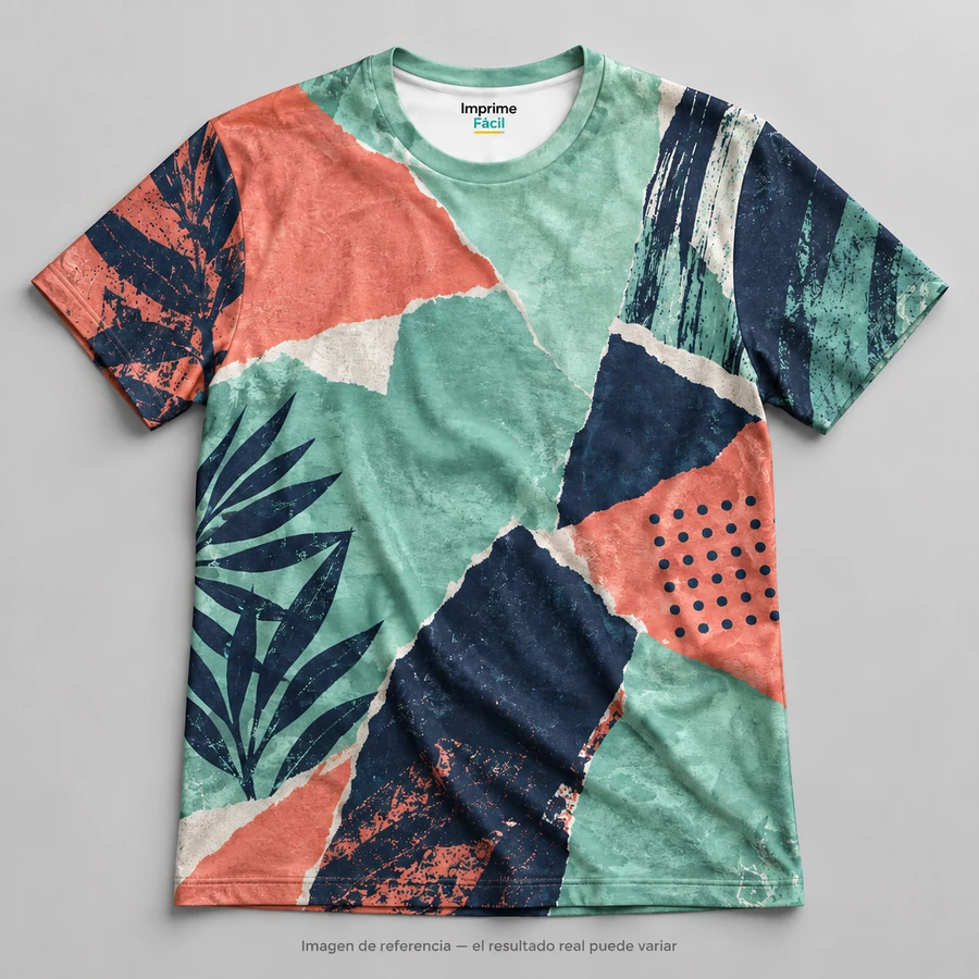 Mockup ilustrativo: Fragmentos de color