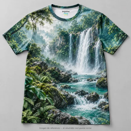 Mockup ilustrativo: Cascada escondida