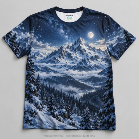 Mockup ilustrativo: Cumbres de nieve