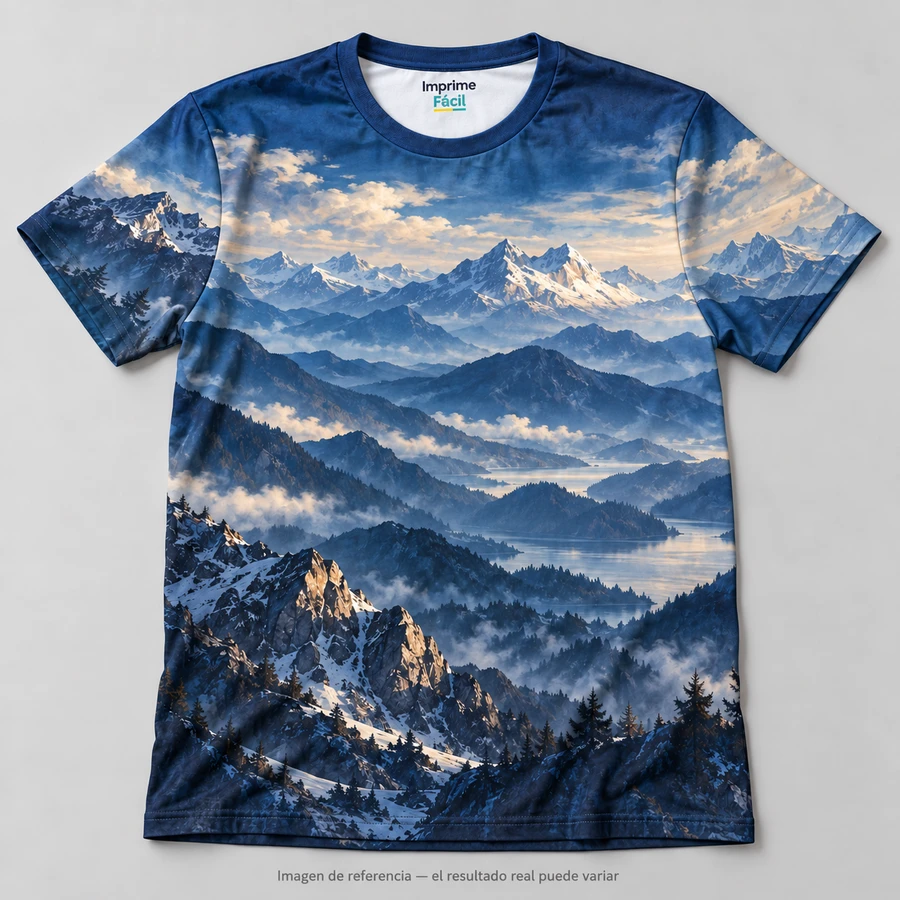 Mockup ilustrativo: Mar de montañas