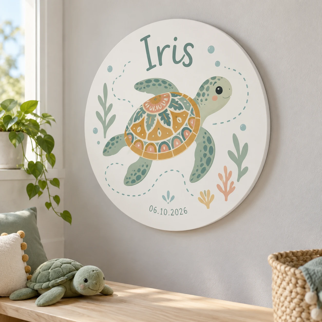 Mockup ilustrativo: Tortuga viajera
