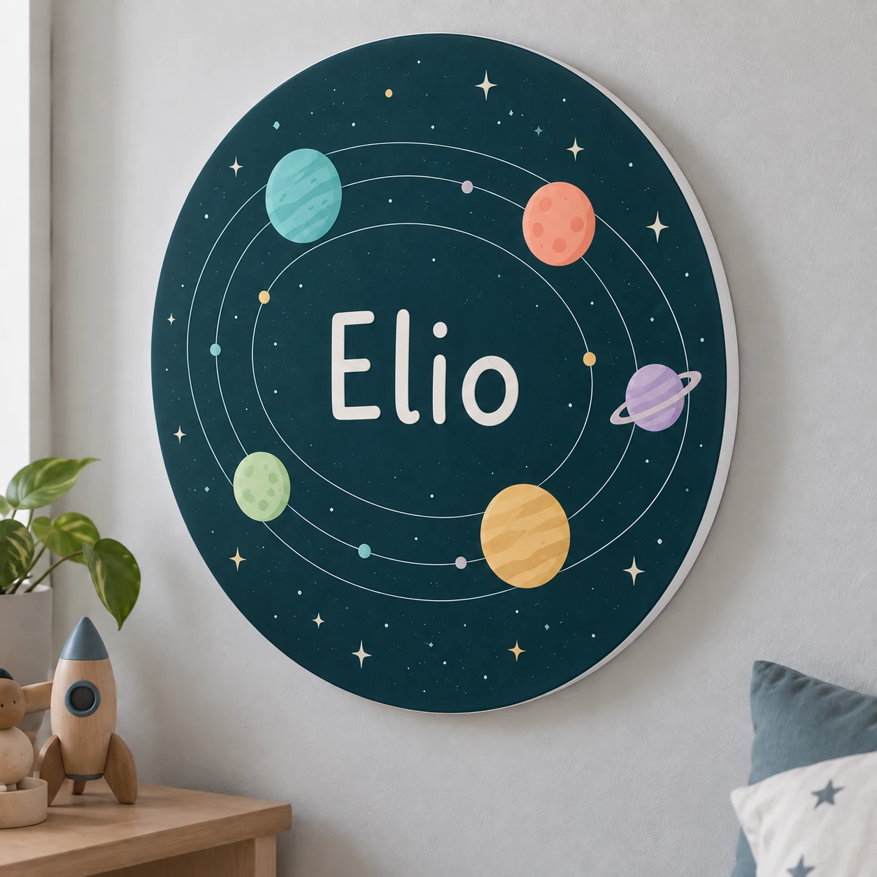 Mockup ilustrativo: Órbitas suaves