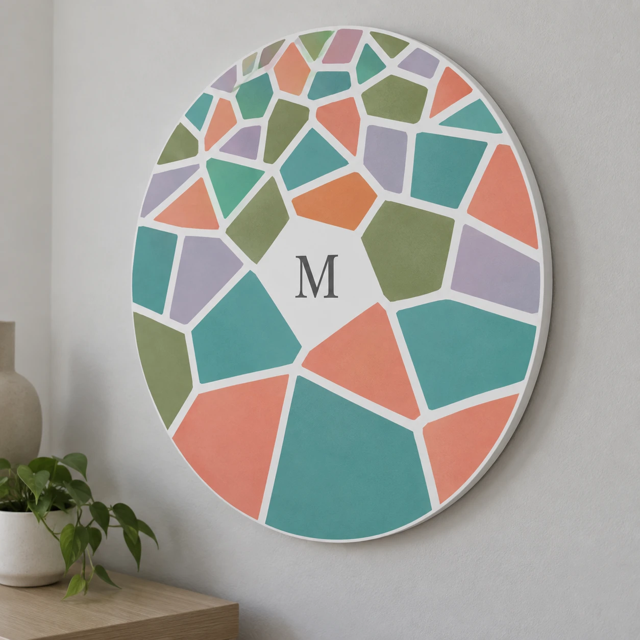 Mockup ilustrativo: Mosaico irregular