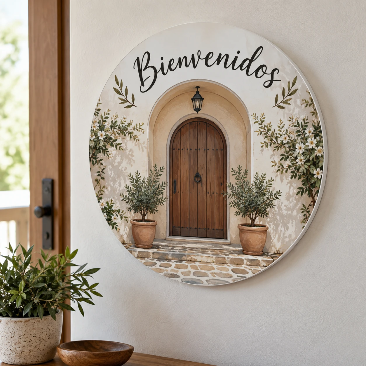 Mockup ilustrativo: Puerta de bienvenida