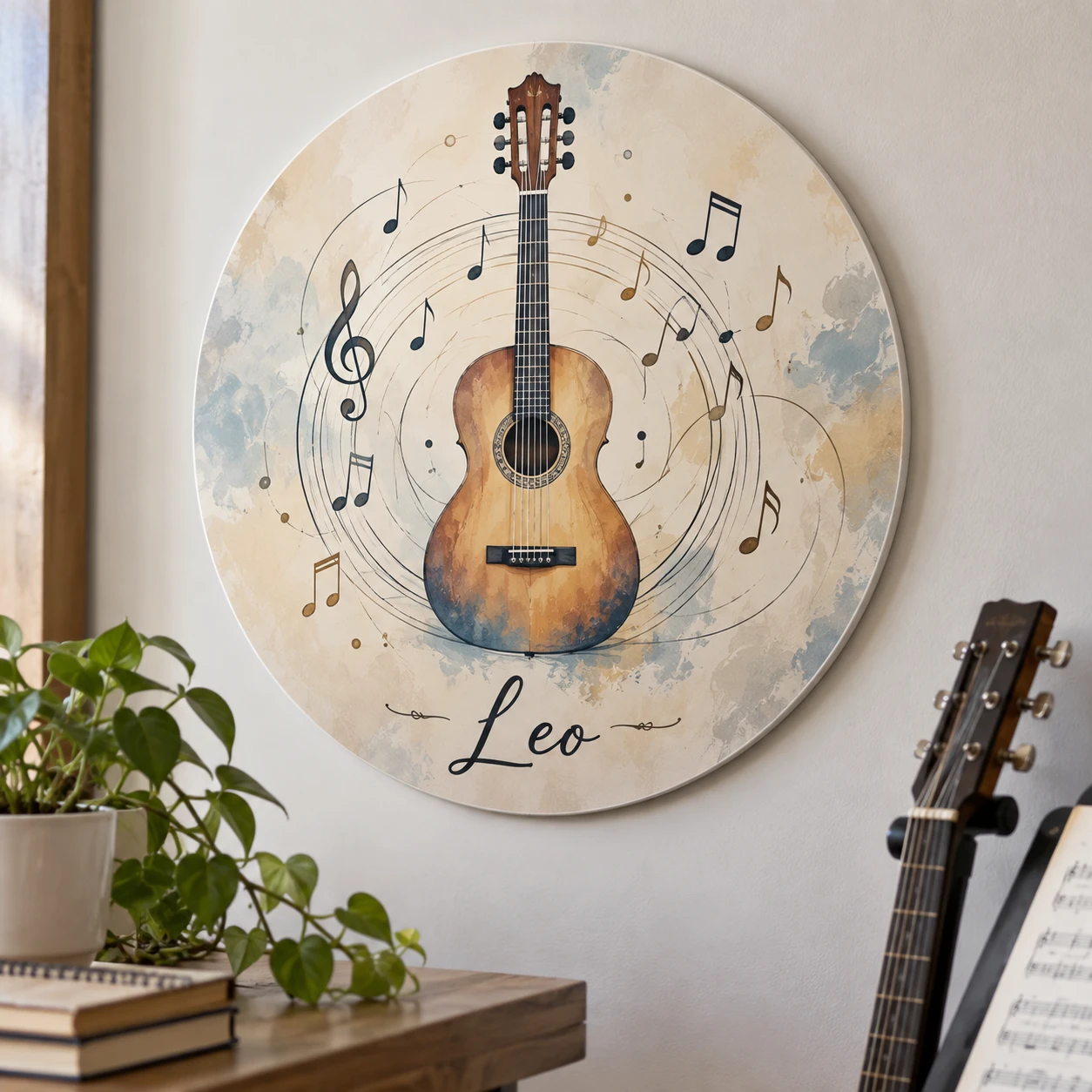 Mockup ilustrativo: Música en movimiento