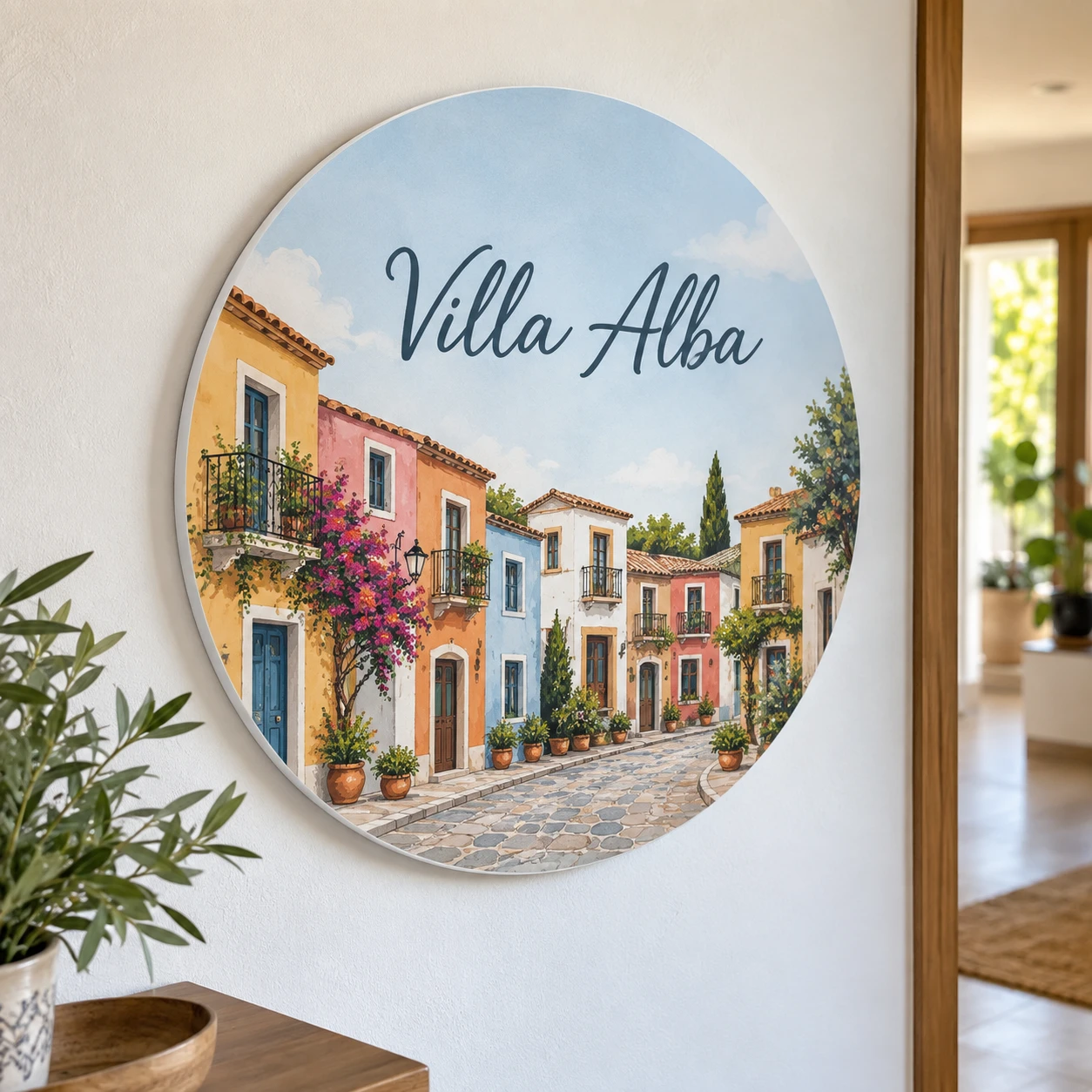 Mockup ilustrativo: Pueblo de colores