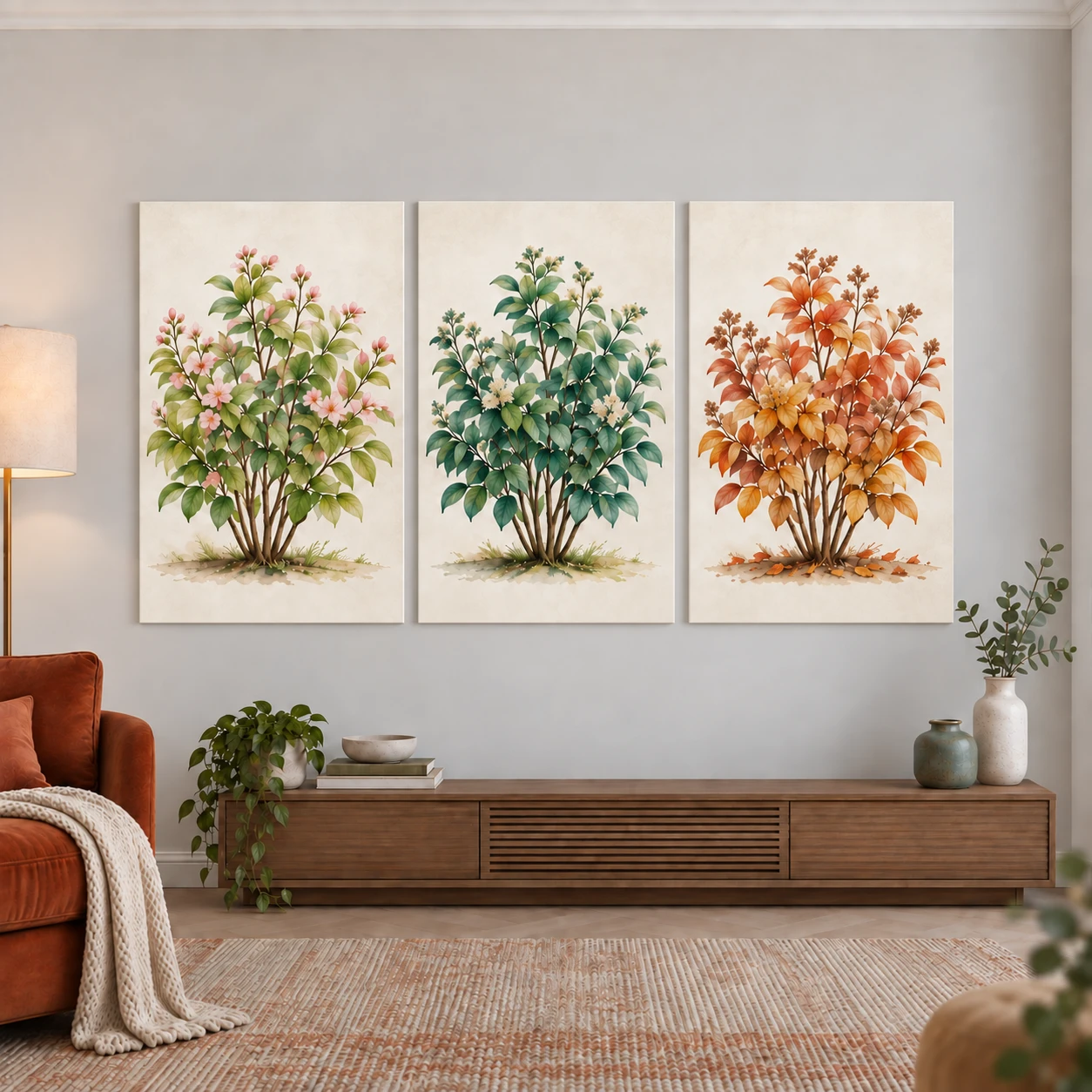 Mockup ilustrativo: Jardín de estaciones